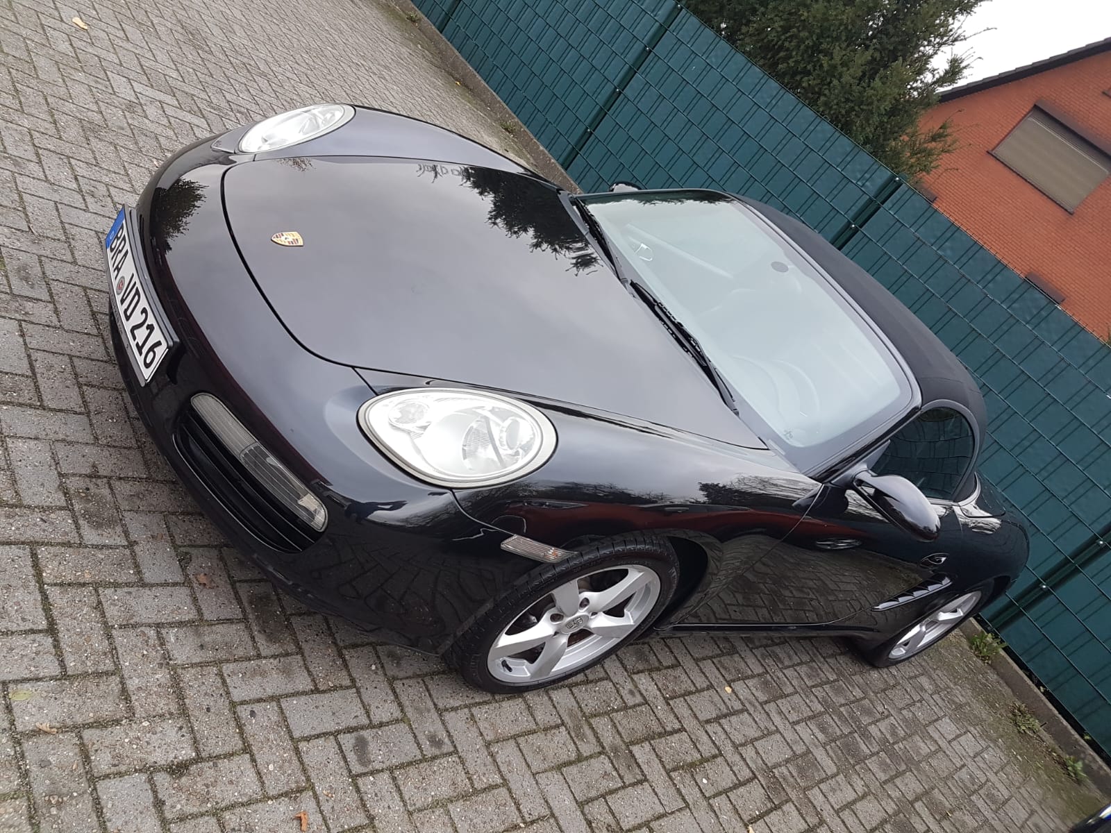 Porsche Boxster schwarz – Hochglanz Lackaufbereitung